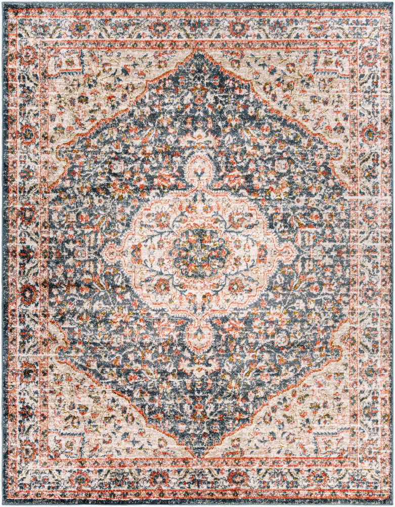 Davaro Machine Woven Rug — Black/Dark Blue