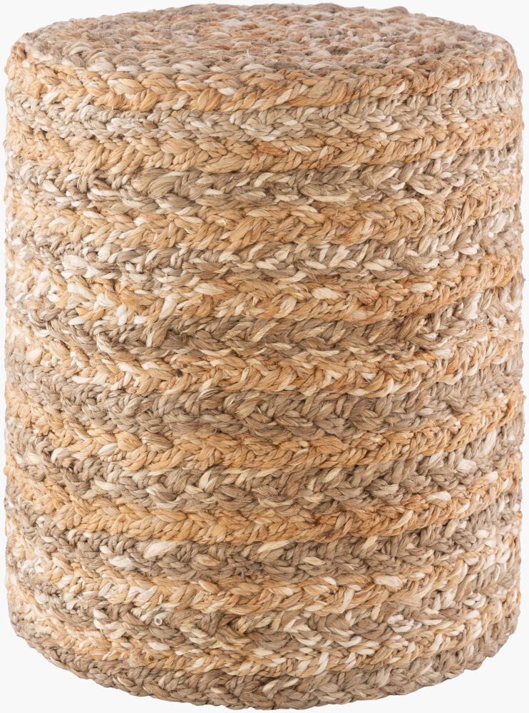 Durban Pouf — Beige/Camel