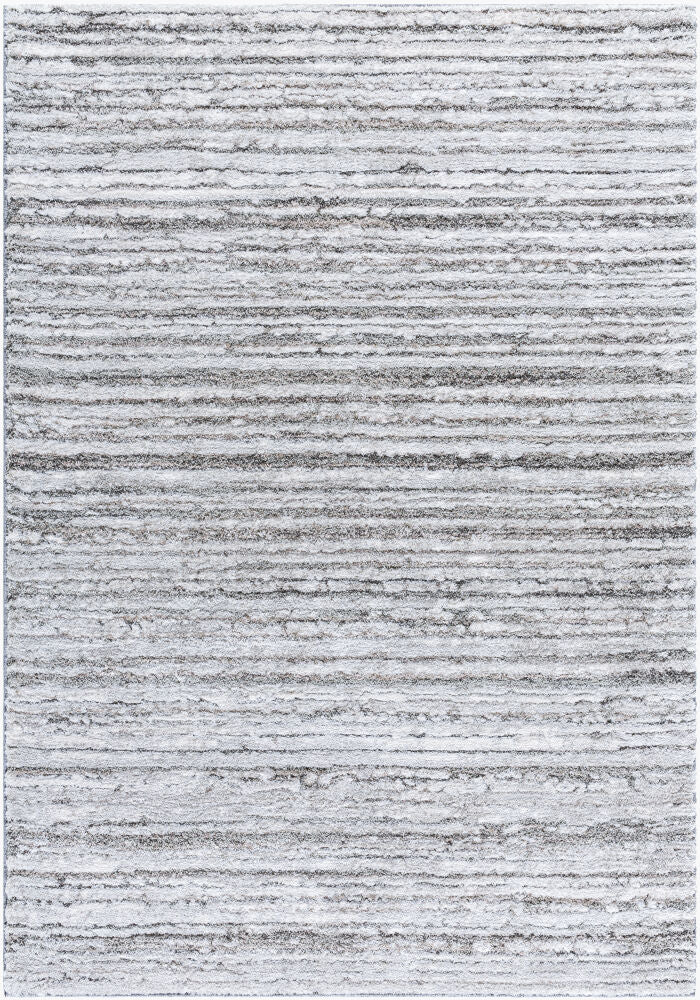 Delight Shag Machine Woven Rug — Charcoal/Cream