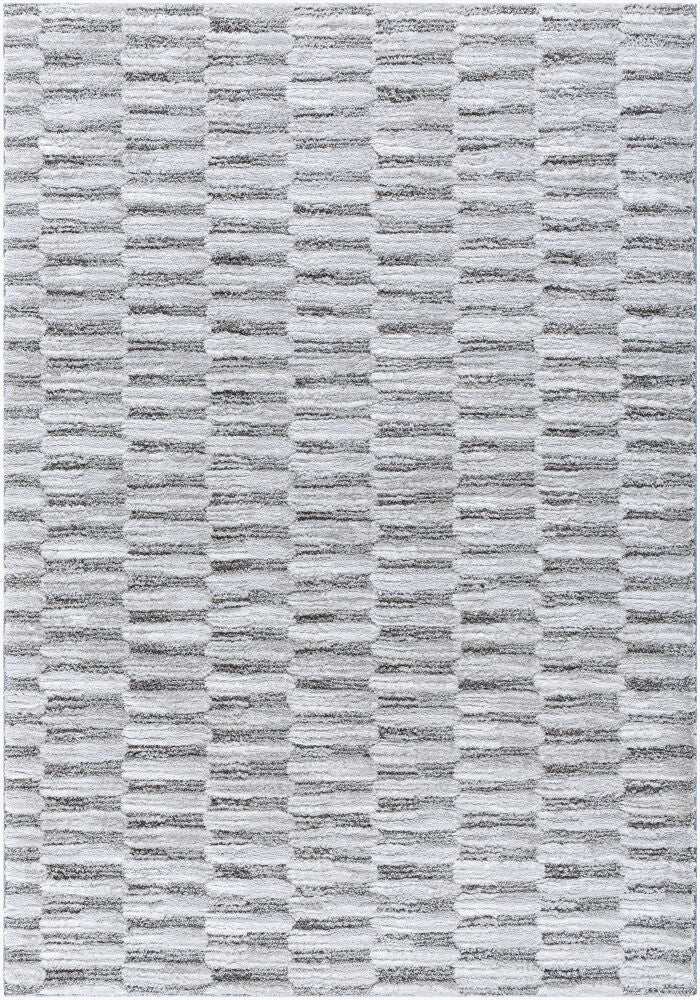 Delight Shag Machine Woven Rug — Charcoal/Cream