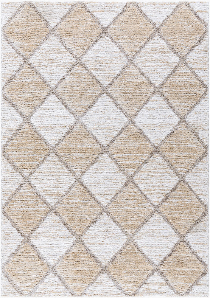 Delight Shag Machine Woven Rug — Cream/Ivory