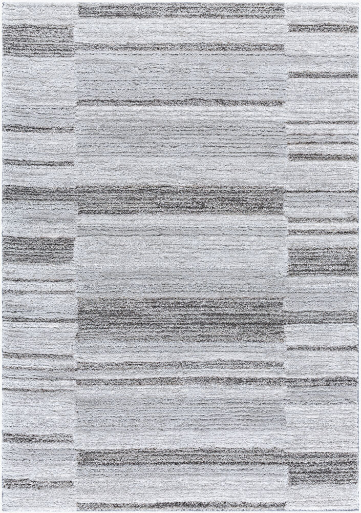 Delight Shag Machine Woven Rug — Charcoal/Cream