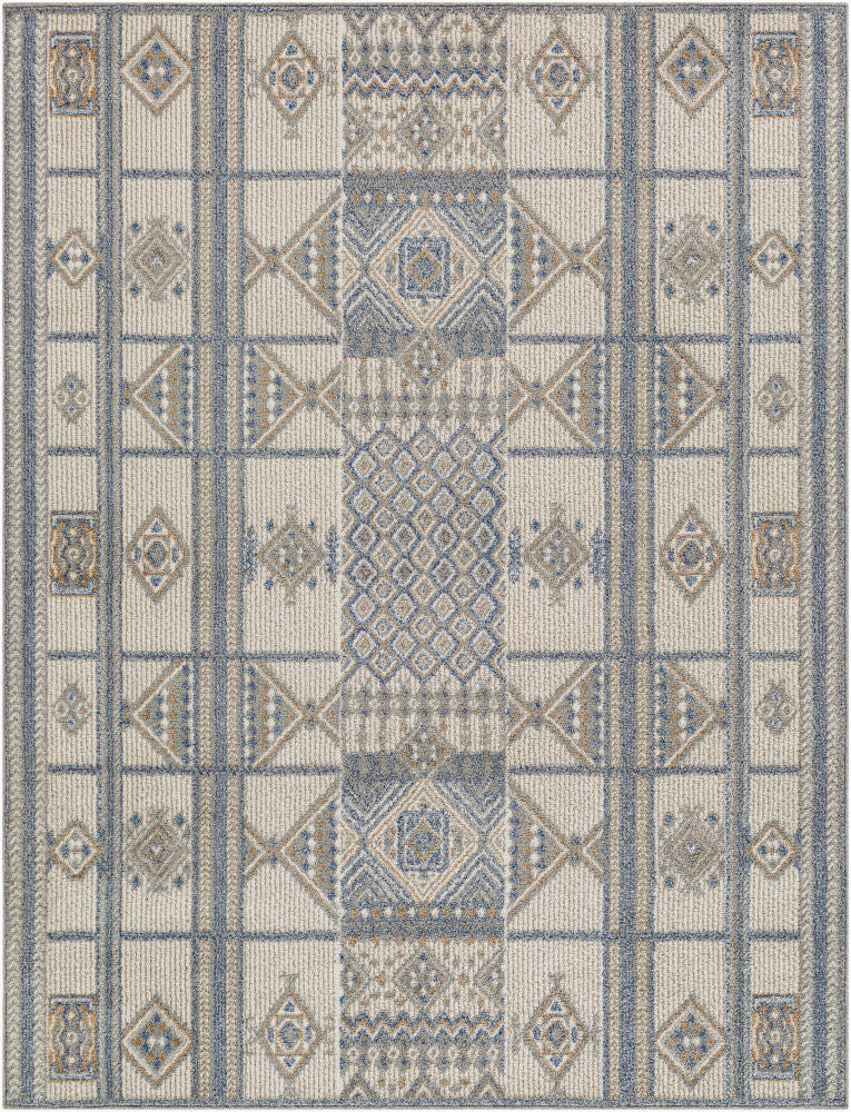 Delphi Machine Woven Rug — Cream/Gray