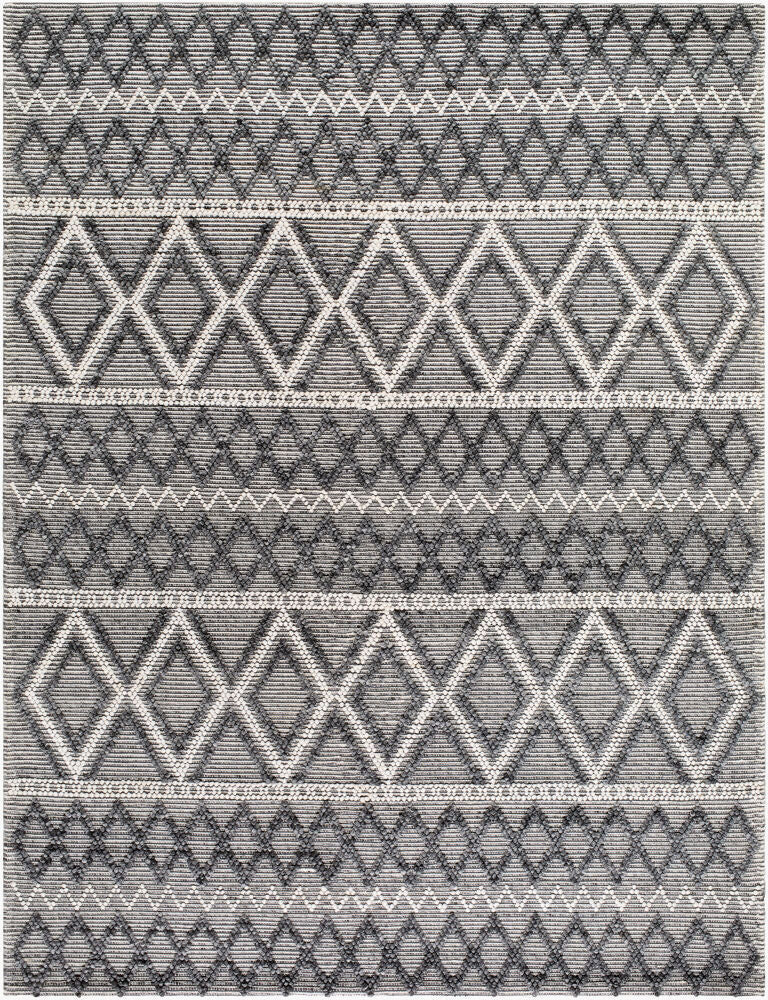 Daffodil Handmade Rug — Charcoal/Ivory