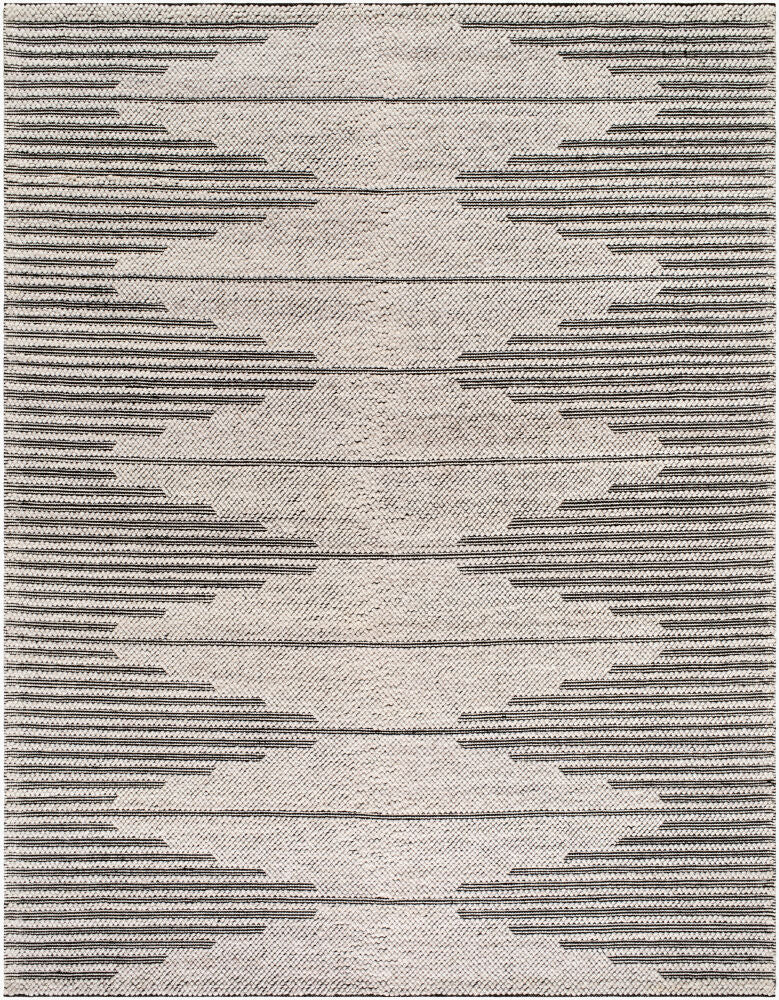 Daffodil Handmade Rug — Black/Ivory