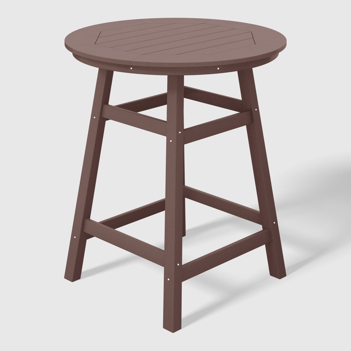 Stockholm All-Weather Outdoor 35" Round Counter Table (37" Height) Dark Brown Seahawk Designs Patio Bar Tables