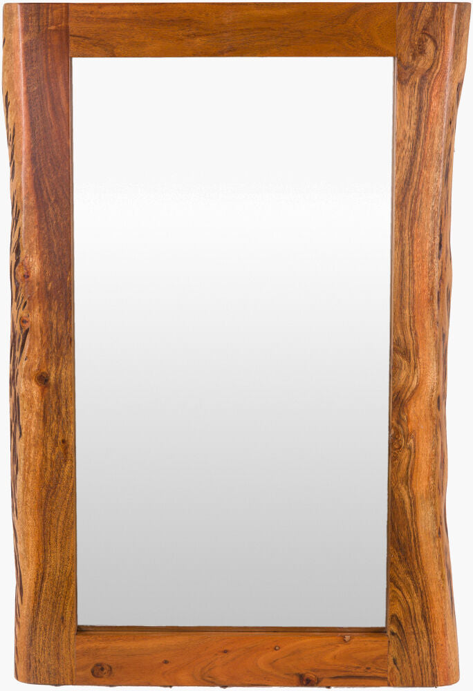 Edge Accent Mirror — Brown