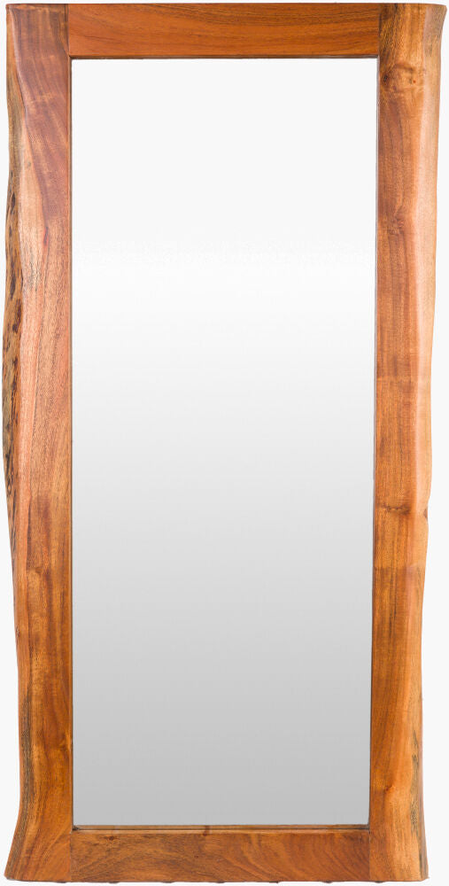 Edge Accent Mirror — Brown