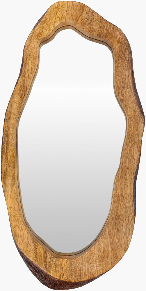 Edge Accent Mirror — Brown