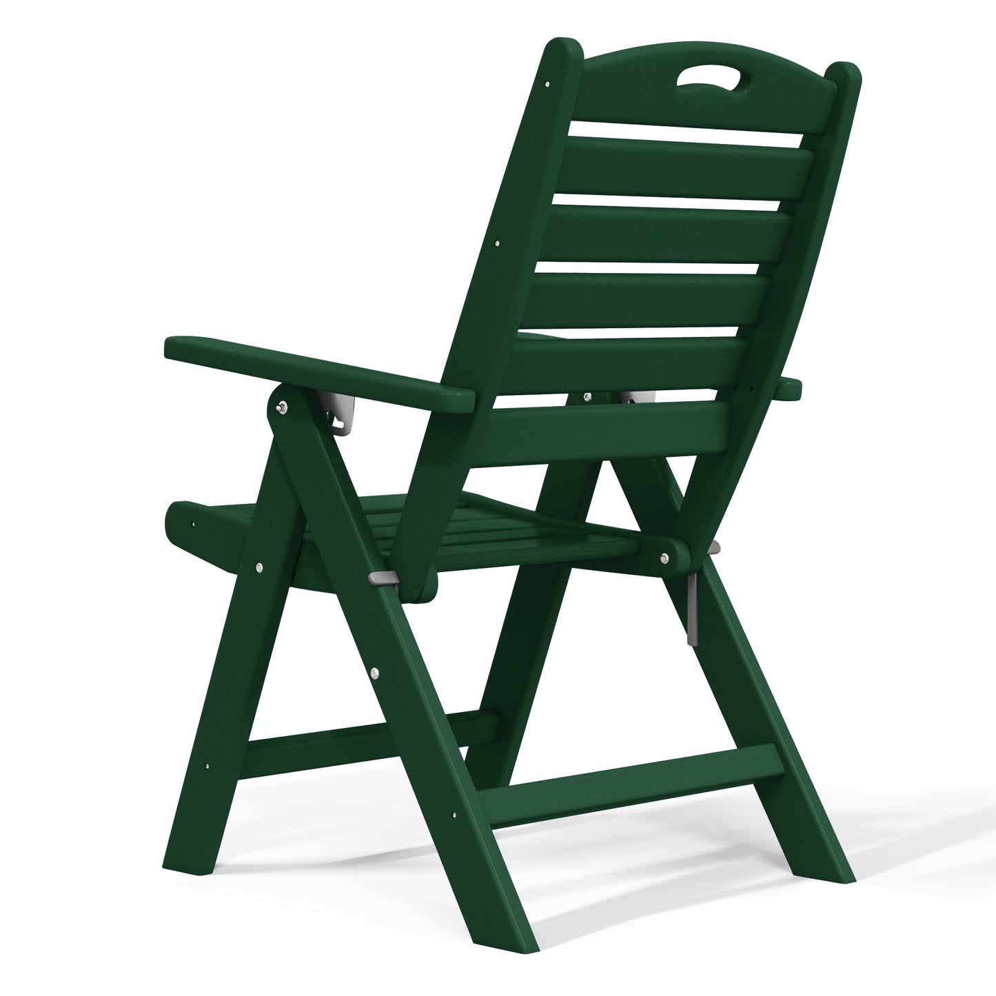 Aarhus All-Weather Outdoor Patio Folding Tall Back Dining Chair (38" High) Seahawk Designs Patio Dining Chairs