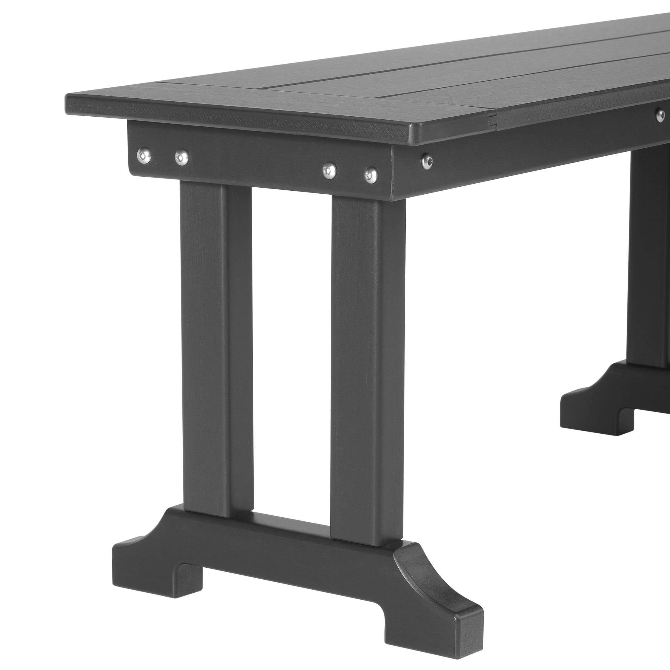 Tuscany All-Weather Outdoor 65" Trestle Dining Bench Seahawk Designs Patio Benches