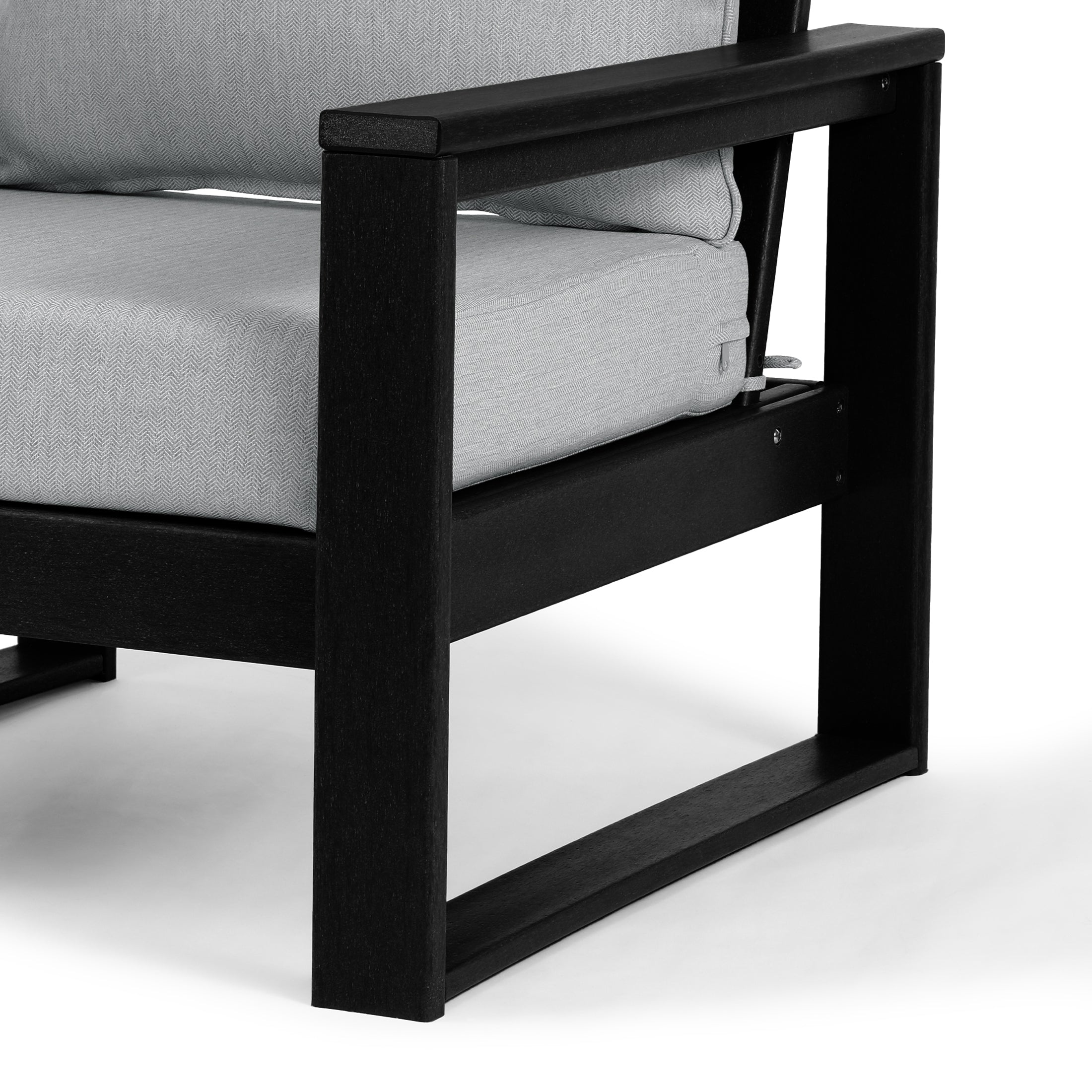 Signature All-Weather Outdoor Modular Patio Deep Seating Left Arm Chair (Left Arm Sectional Seat) Seahawk Designs Patio Chairs