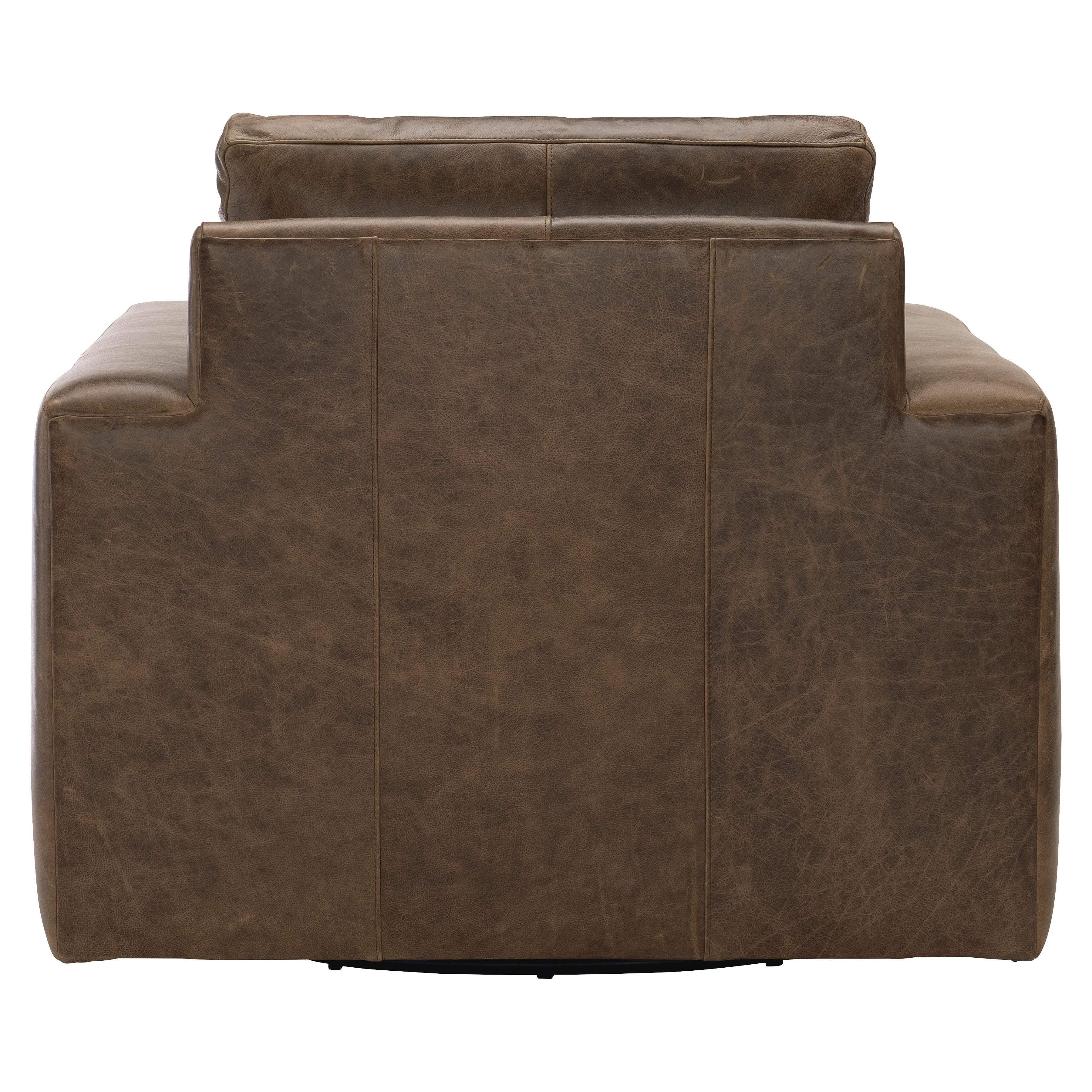 Dawkins Leather Swivel Chair Bernhardt Living