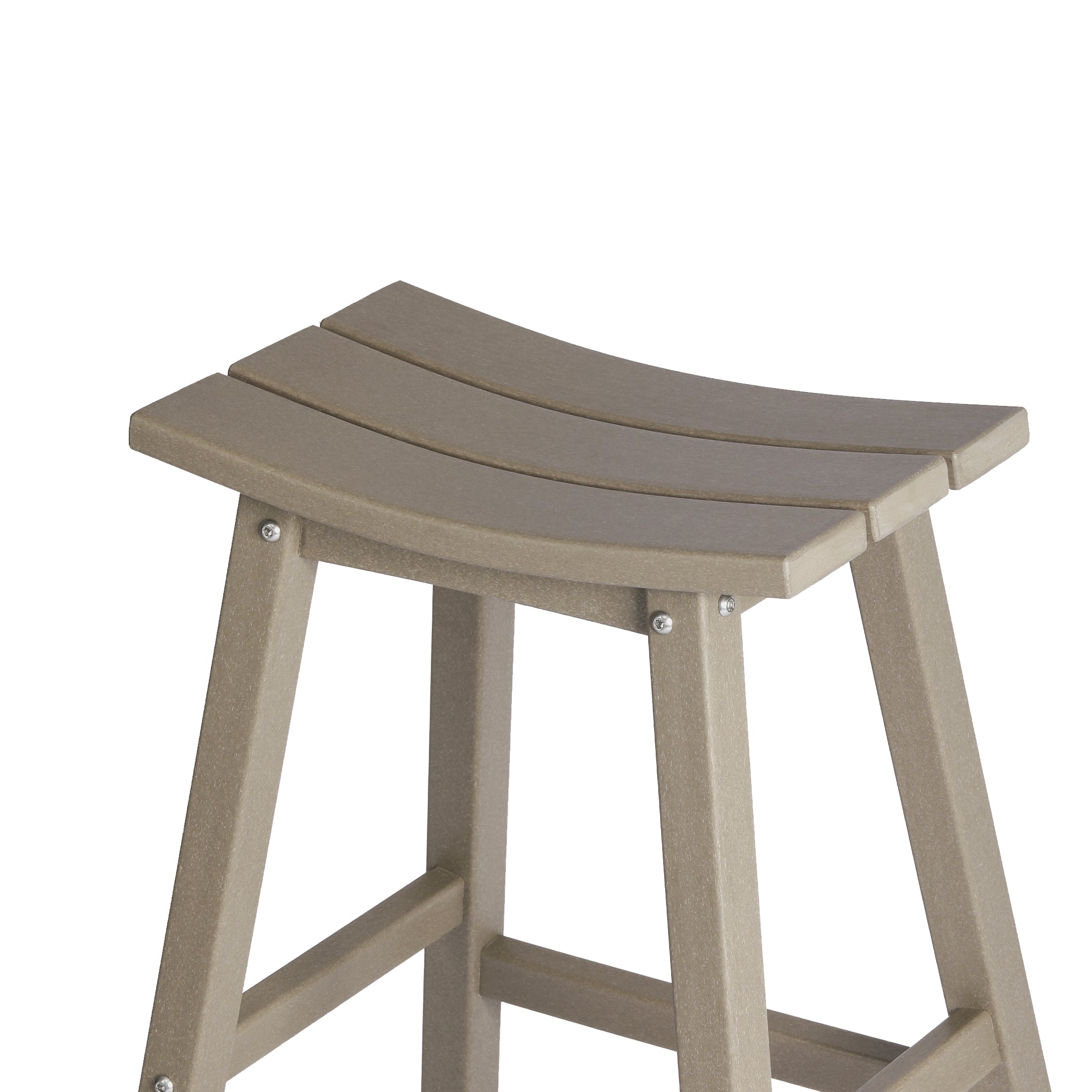 Stockholm All-Weather Outdoor Saddle Bar Stool (29" Height) Seahawk Designs Patio Bar & Counter Stools
