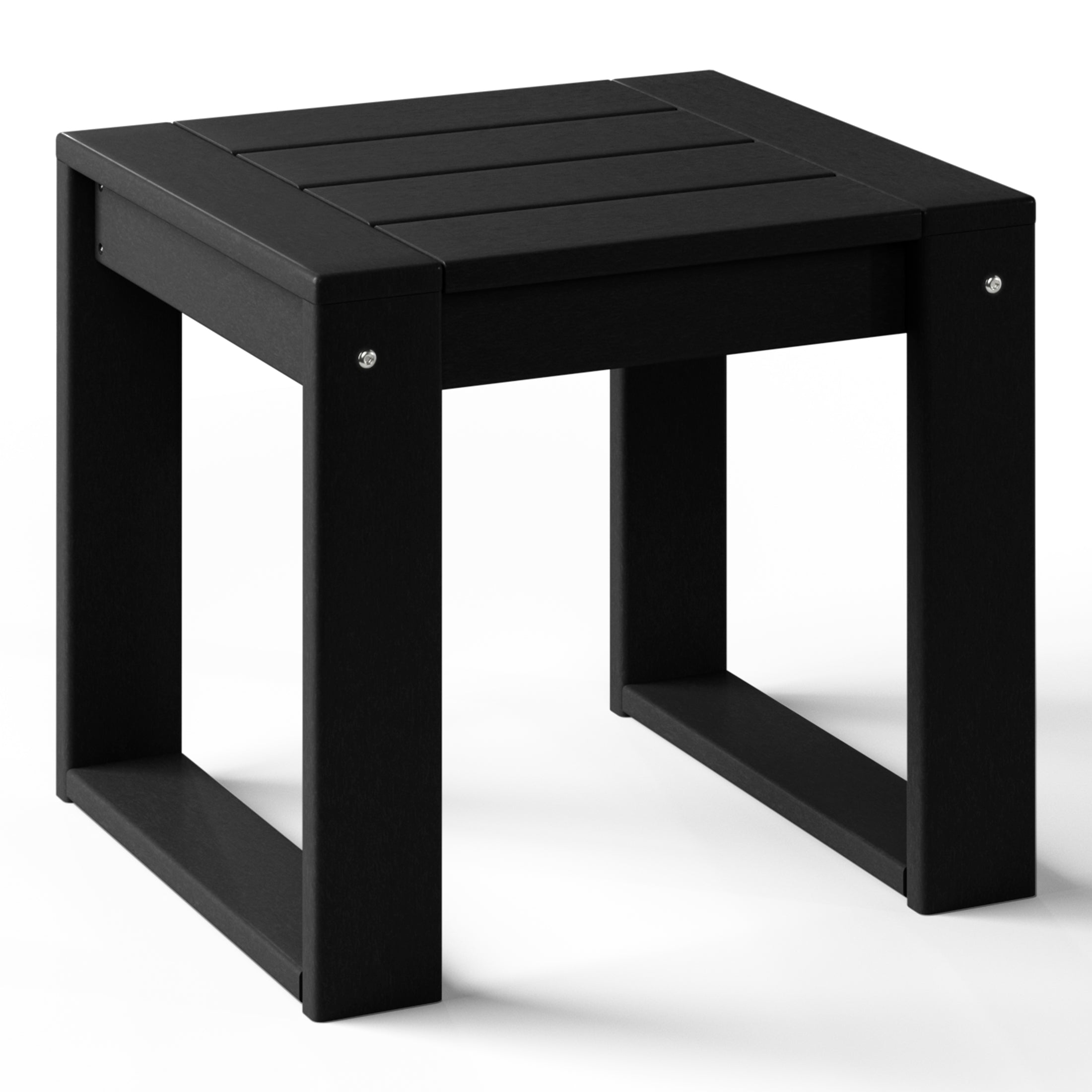 Signature All-Weather Outdoor Patio Side Table (17" Wide) Black Seahawk Designs Patio Side Tables