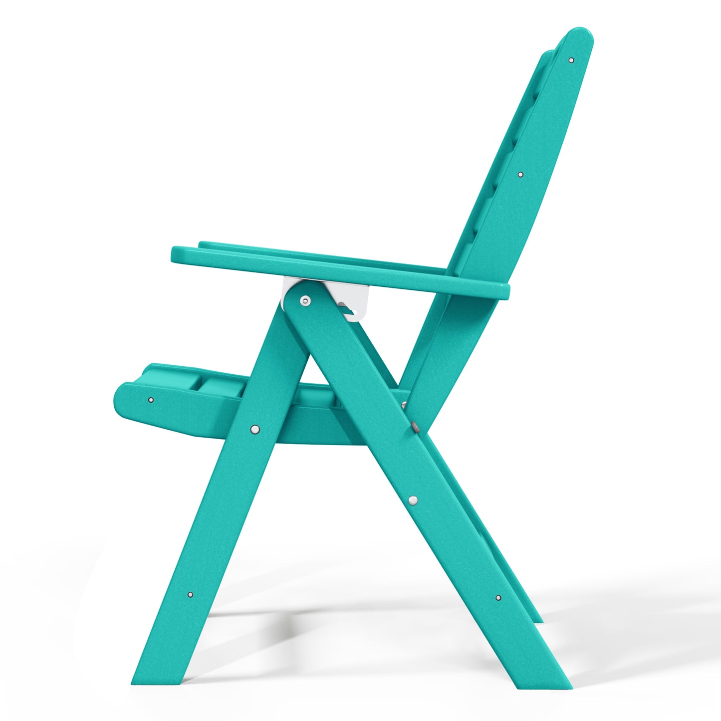 Aarhus All-Weather Outdoor Patio Folding Tall Back Dining Chair (38" High) Seahawk Designs Patio Dining Chairs