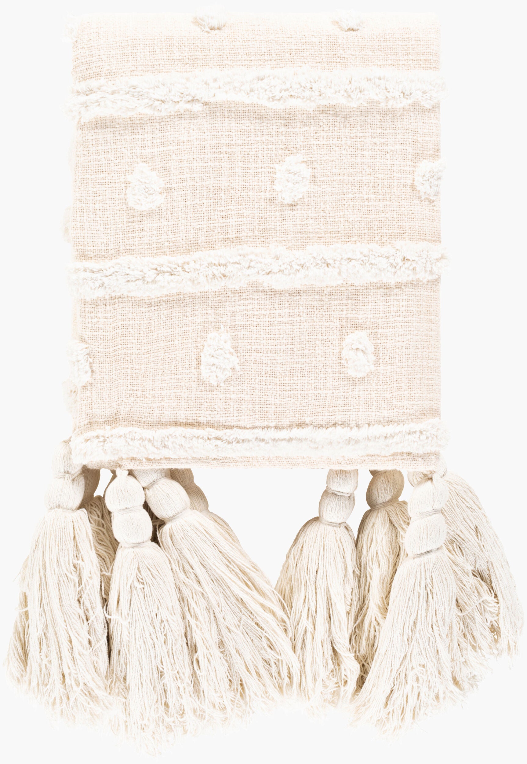 Dallan Throw — Beige/Off-White