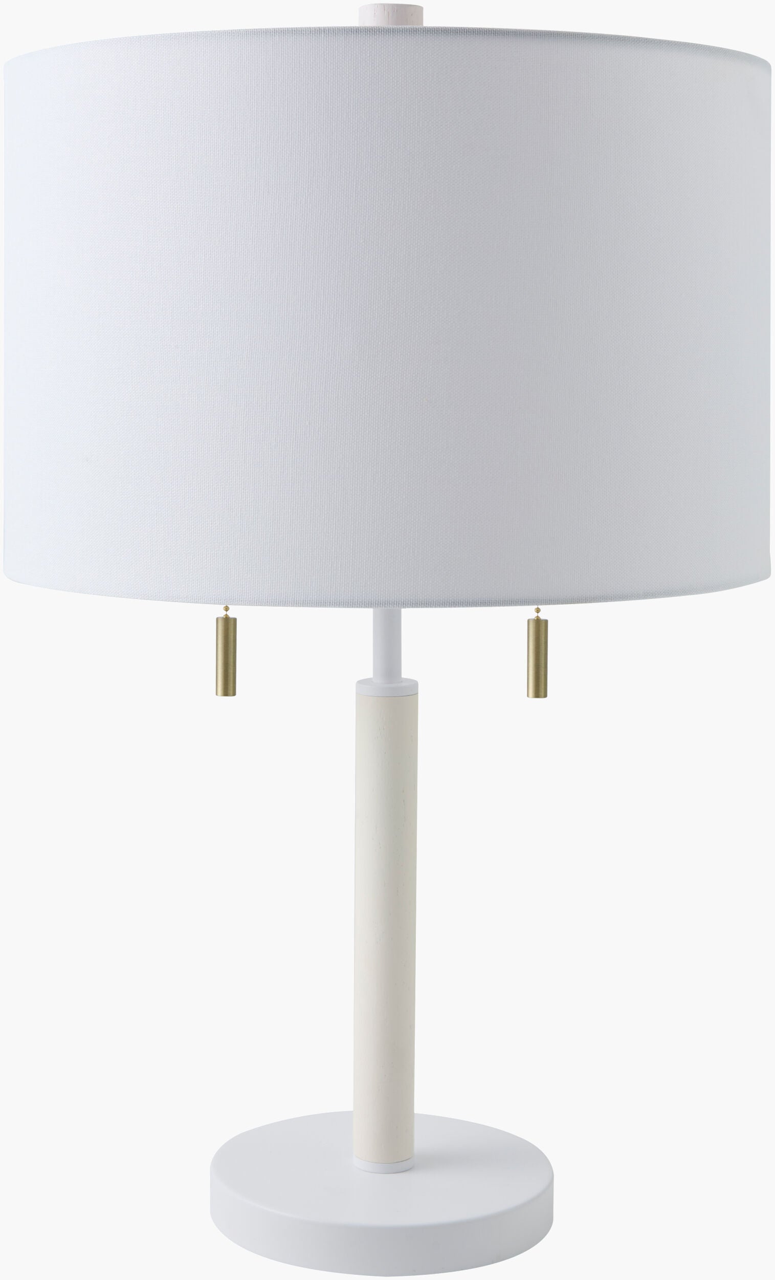 Dame Accent Table Lamp — White