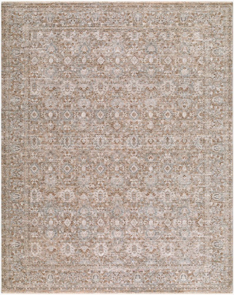 Demre Machine Woven Rug — Brown/Charcoal