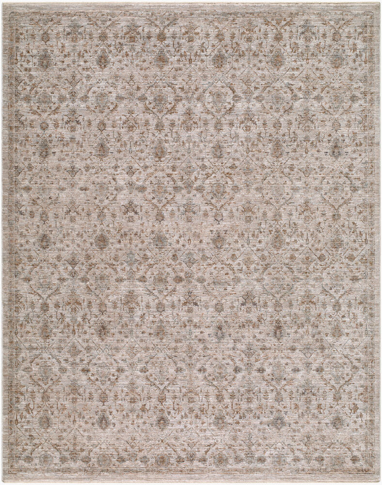 Demre Machine Woven Rug — Brown/Charcoal