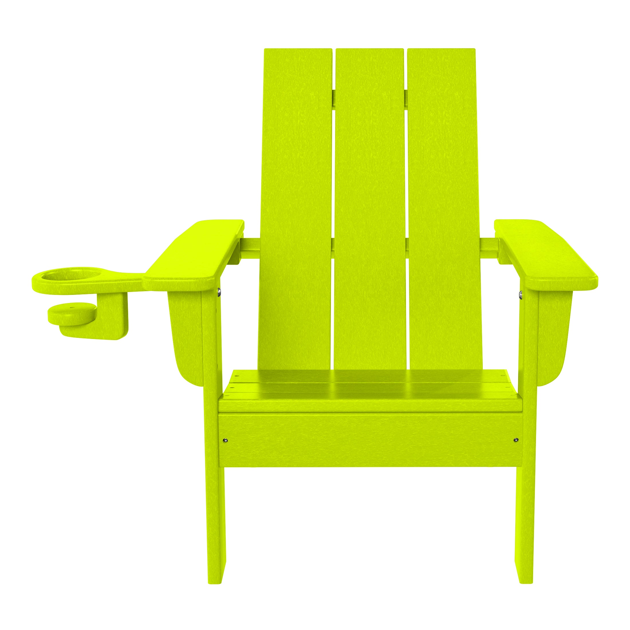 Tiny Terraces Kids Adirondack Chair with Cup Holder (Set of 2) Lime Seahawk Designs Kids Adirondack Chairs