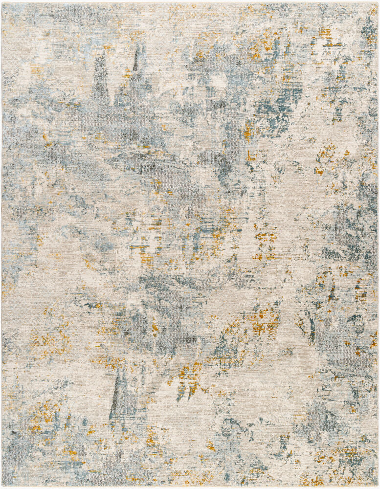 Dresden Machine Woven Rug — Deep Teal/Dusty Sage