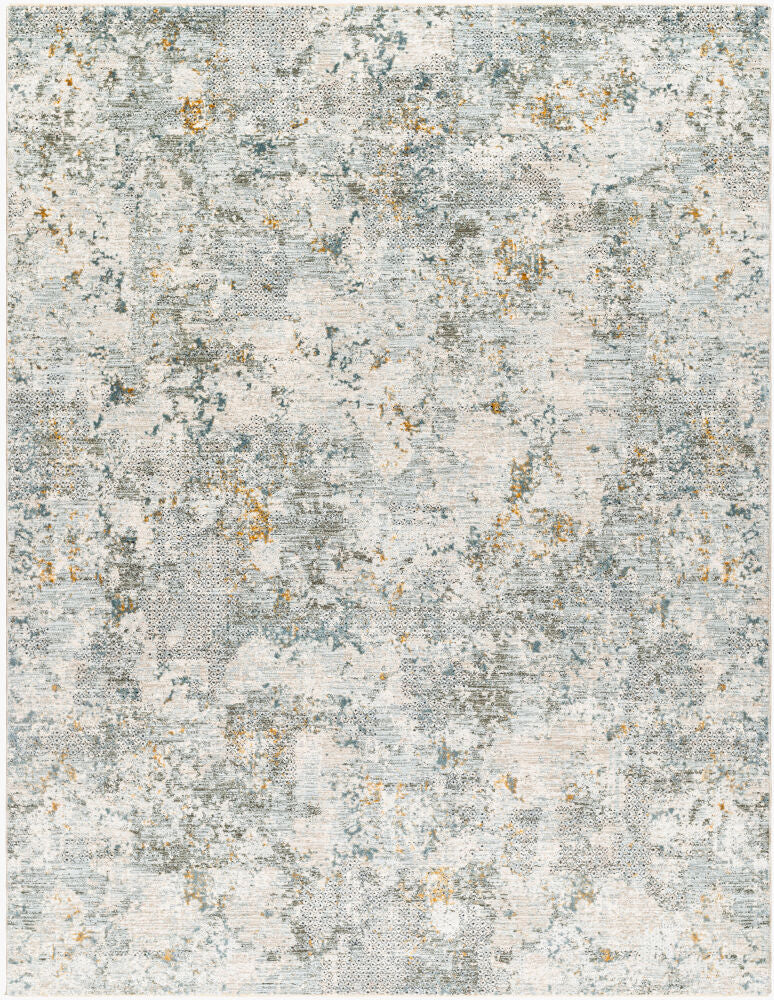 Dresden Machine Woven Rug — Deep Teal/Dusty Sage