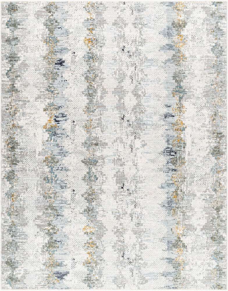 Dresden Machine Woven Rug — Deep Teal/Dusty Sage