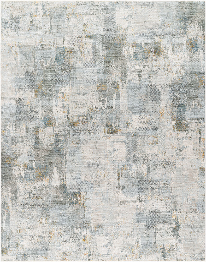 Dresden Machine Woven Rug — Deep Teal/Dusty Sage