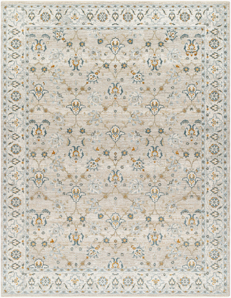 Dresden Machine Woven Rug — Deep Teal/Dusty Sage