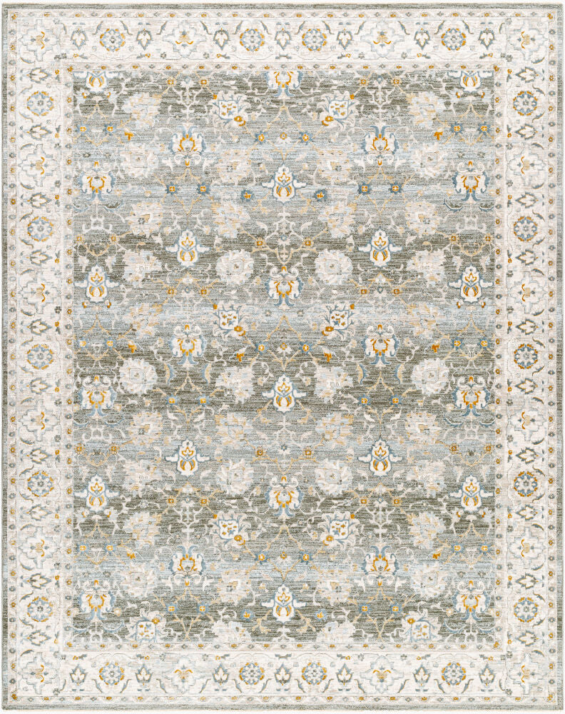 Dresden Machine Woven Rug — Deep Teal/Dusty Sage