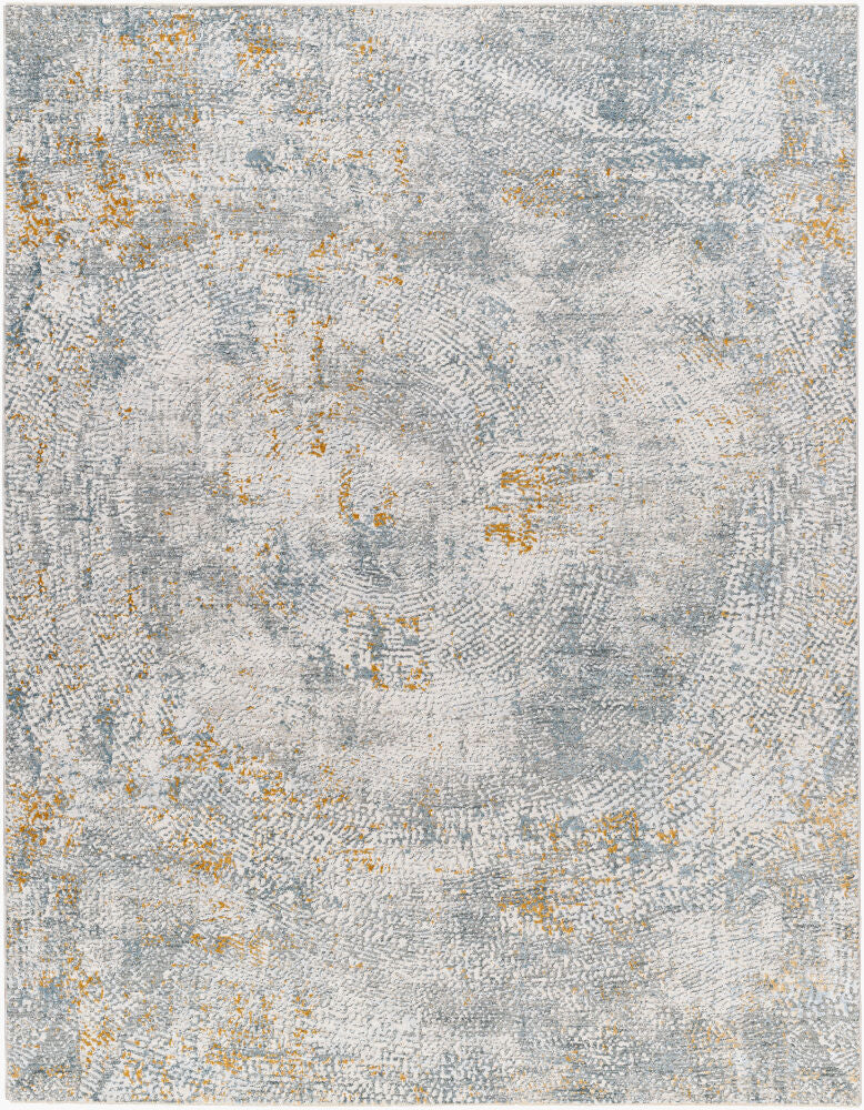 Dresden Machine Woven Rug — Denim/Gray