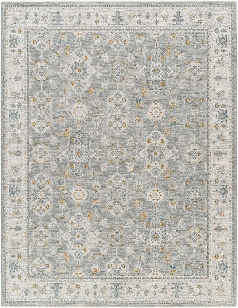 Dresden Machine Woven Rug — Denim/Gray