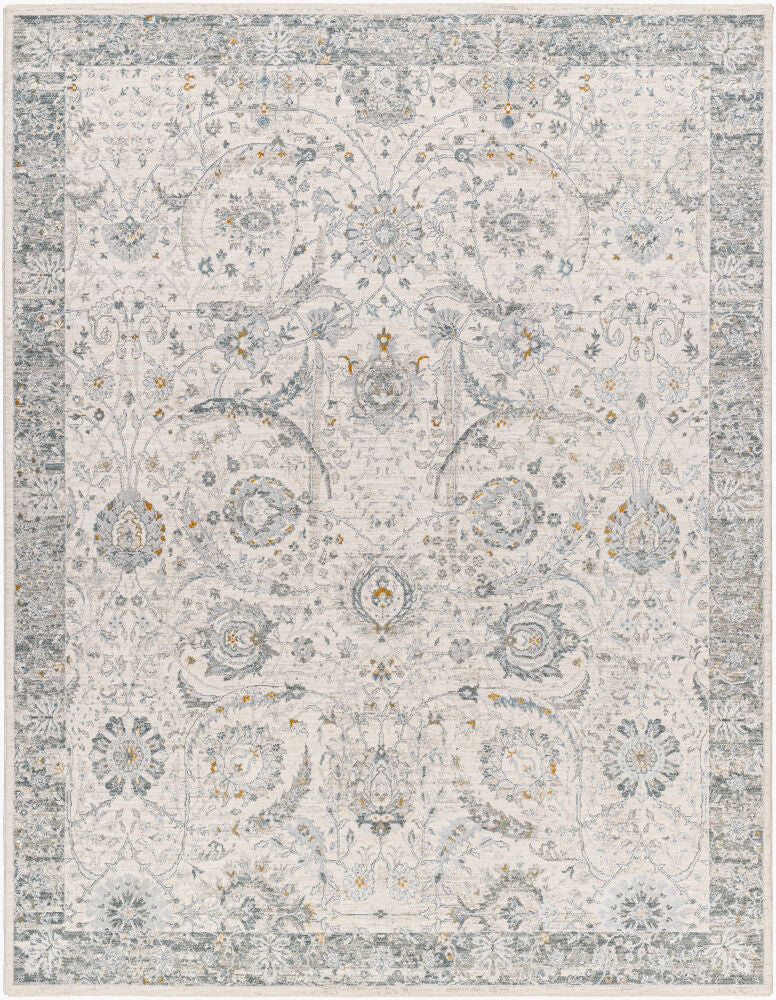 Dresden Machine Woven Rug — Denim/Gray