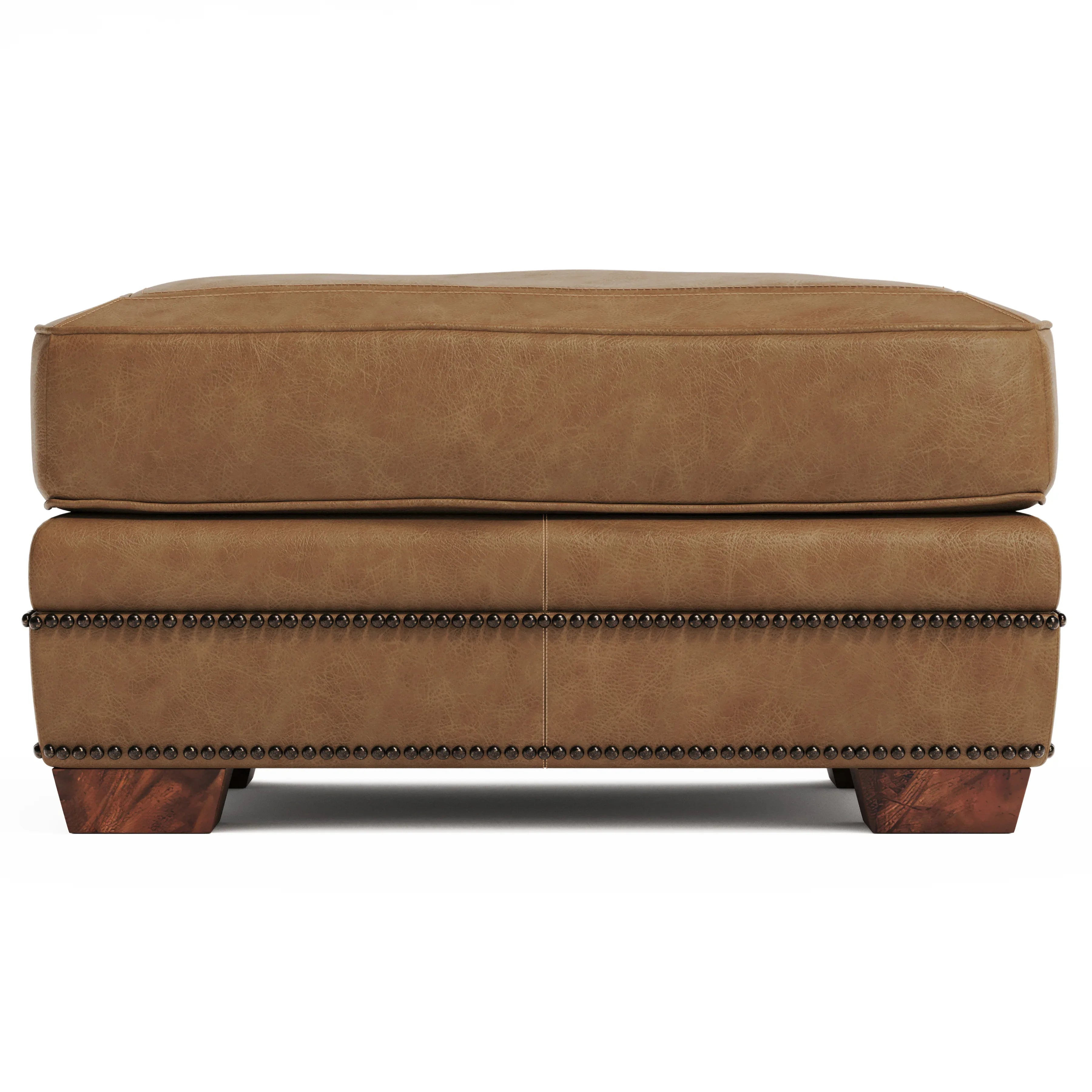 Grandview Leather Ottoman Bernhardt Living