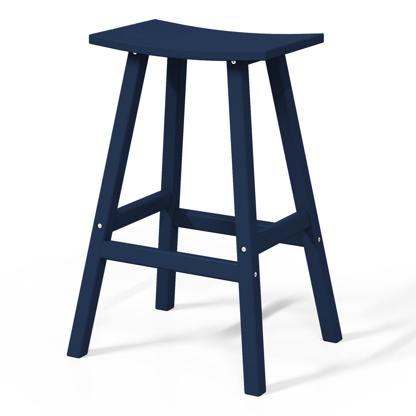 Stockholm All-Weather Outdoor Saddle Bar Stool (29" Height) Seahawk Designs Patio Bar & Counter Stools