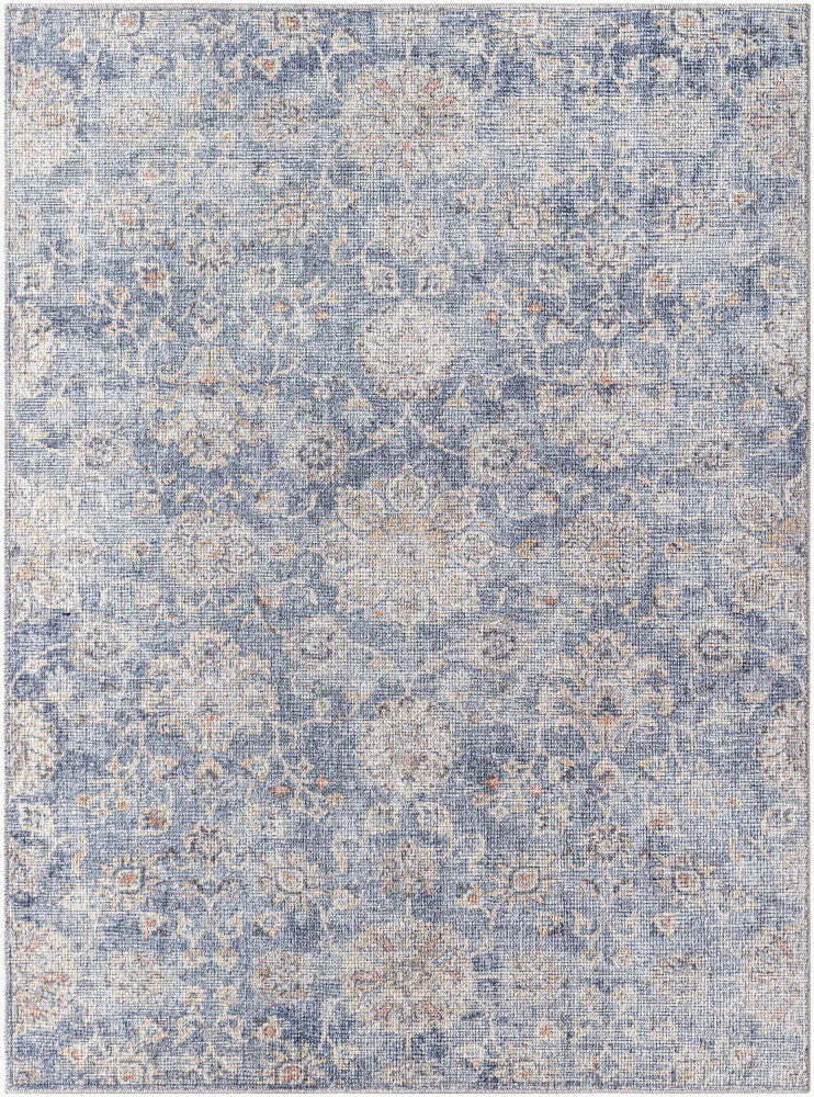 Downtown Machine Woven Rug — Amber/Blue