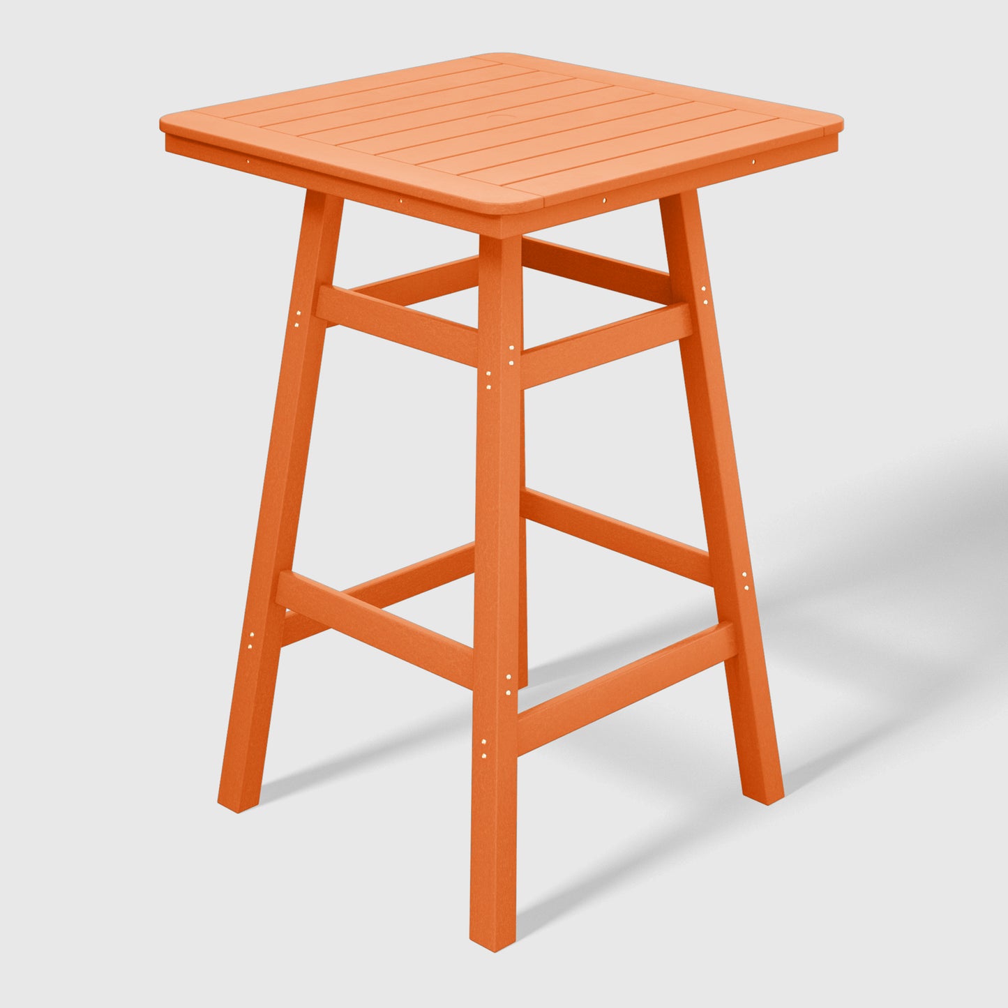 Stockholm All-Weather Outdoor 30" Square Bar Table (42" Height) Orange Seahawk Designs Patio Bar Tables