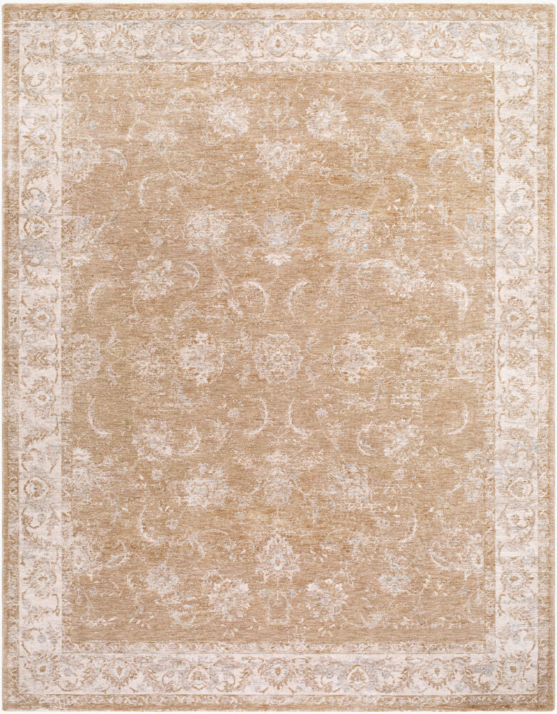 Da Vinci Machine Woven Rug — Cream/Light Brown