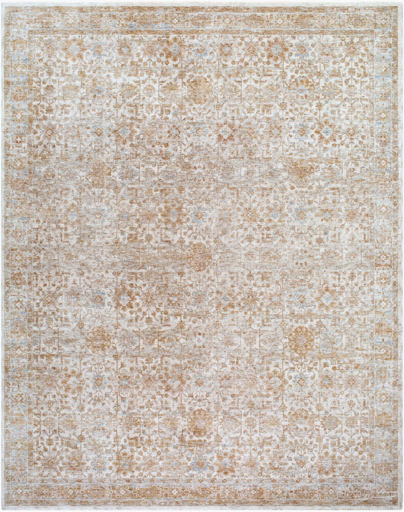 Da Vinci Machine Woven Rug — Blue/Cream