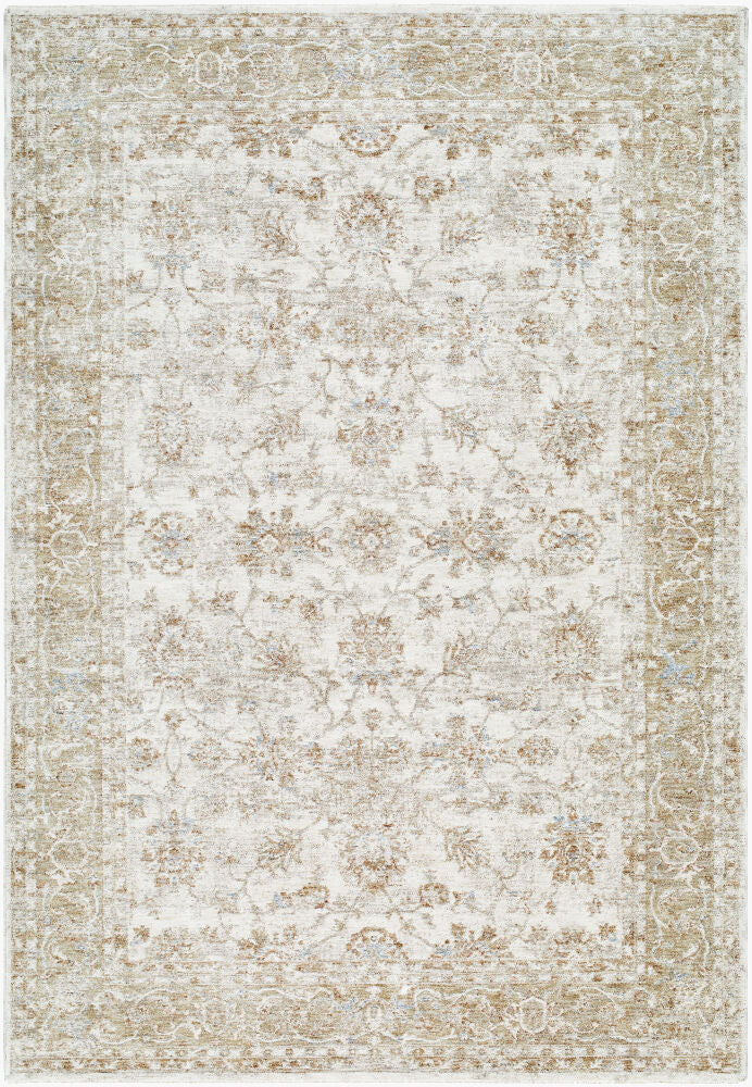 Da Vinci Machine Woven Rug — Dusty Sage/Ivory
