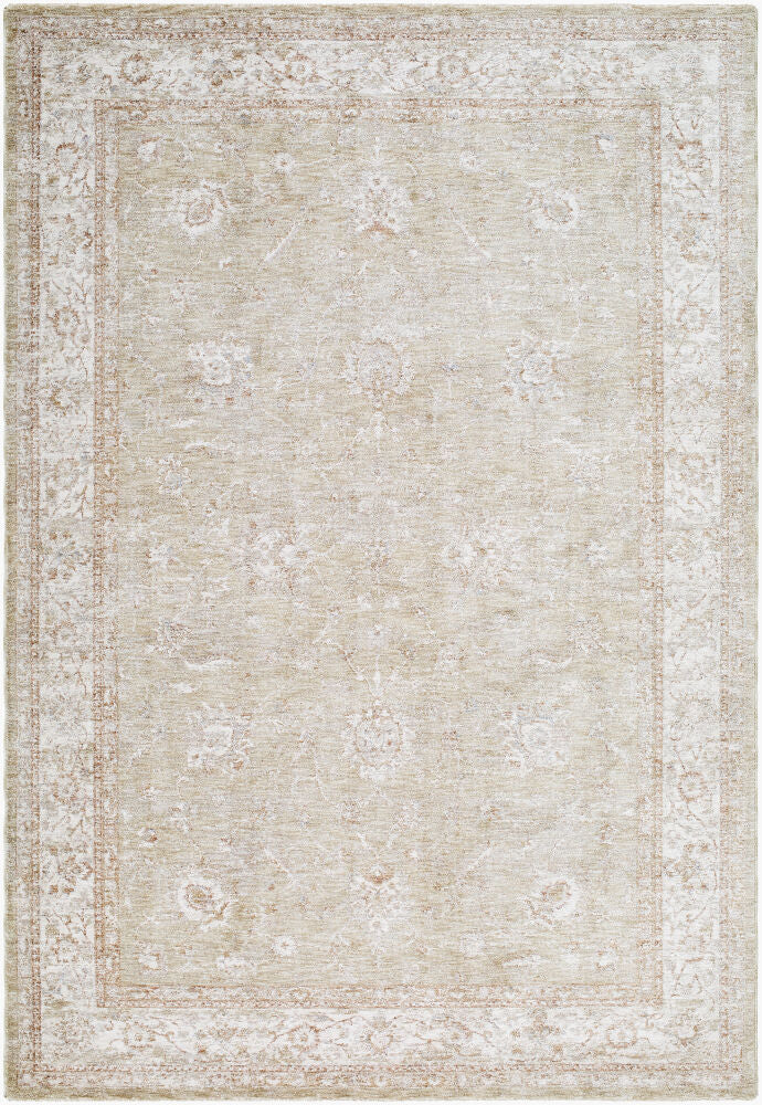 Da Vinci Machine Woven Rug — Dusty Sage/Ivory