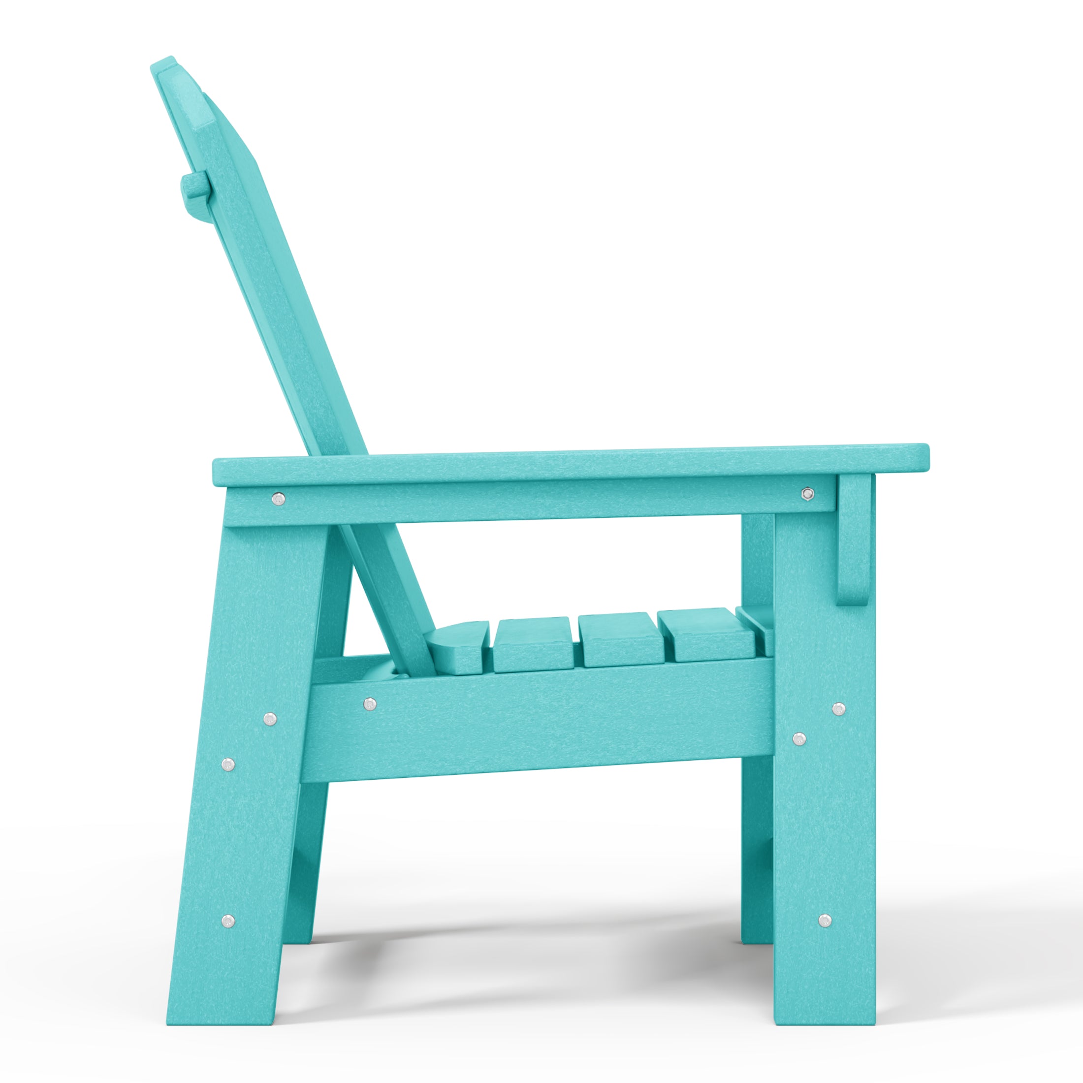 Tiny Terraces Kids' All-Weather Outdoor Poly Adirondack Chair Turquoise Seahawk Designs Kids Adirondack Chairs