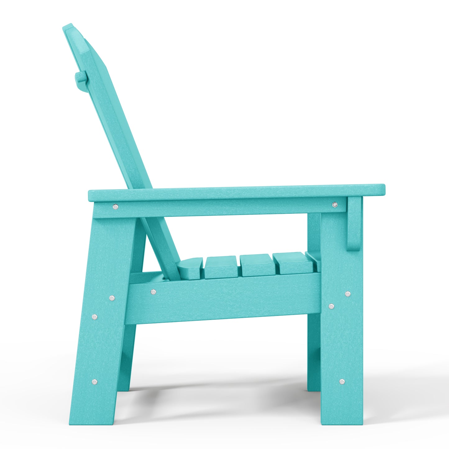 Tiny Terraces Kids' All-Weather Outdoor Poly Adirondack Chair Turquoise Seahawk Designs Kids Adirondack Chairs