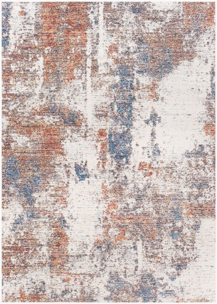 Daytona Beach Machine Woven Rug — Black/Blue