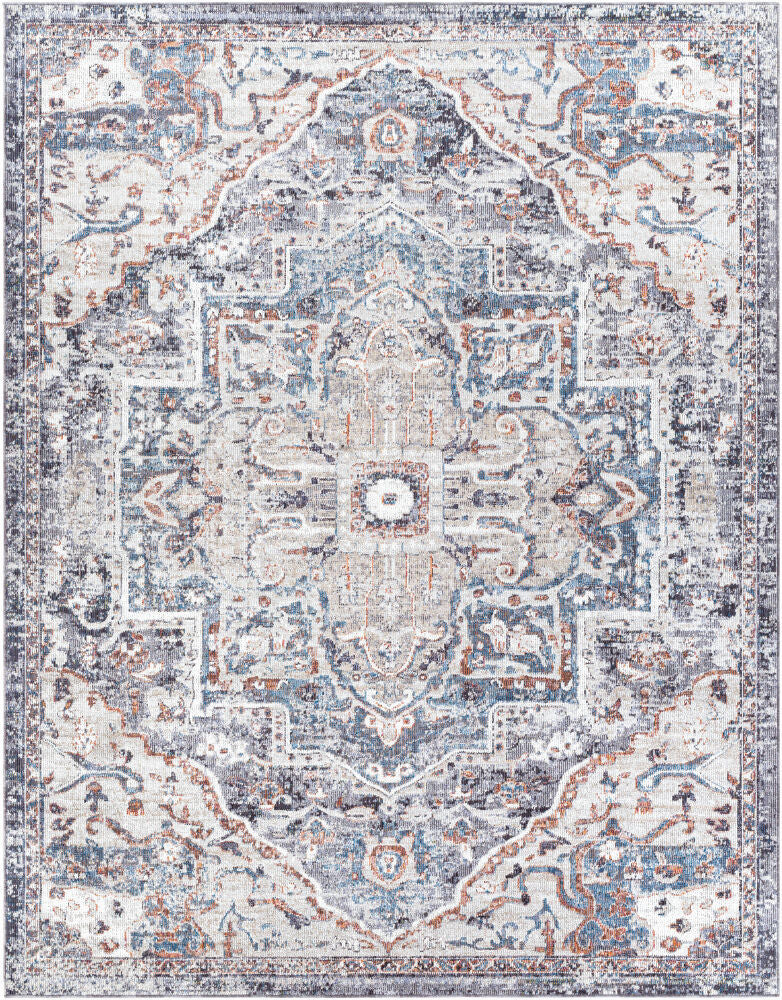 Daytona Beach Machine Woven Rug — Beige/Black