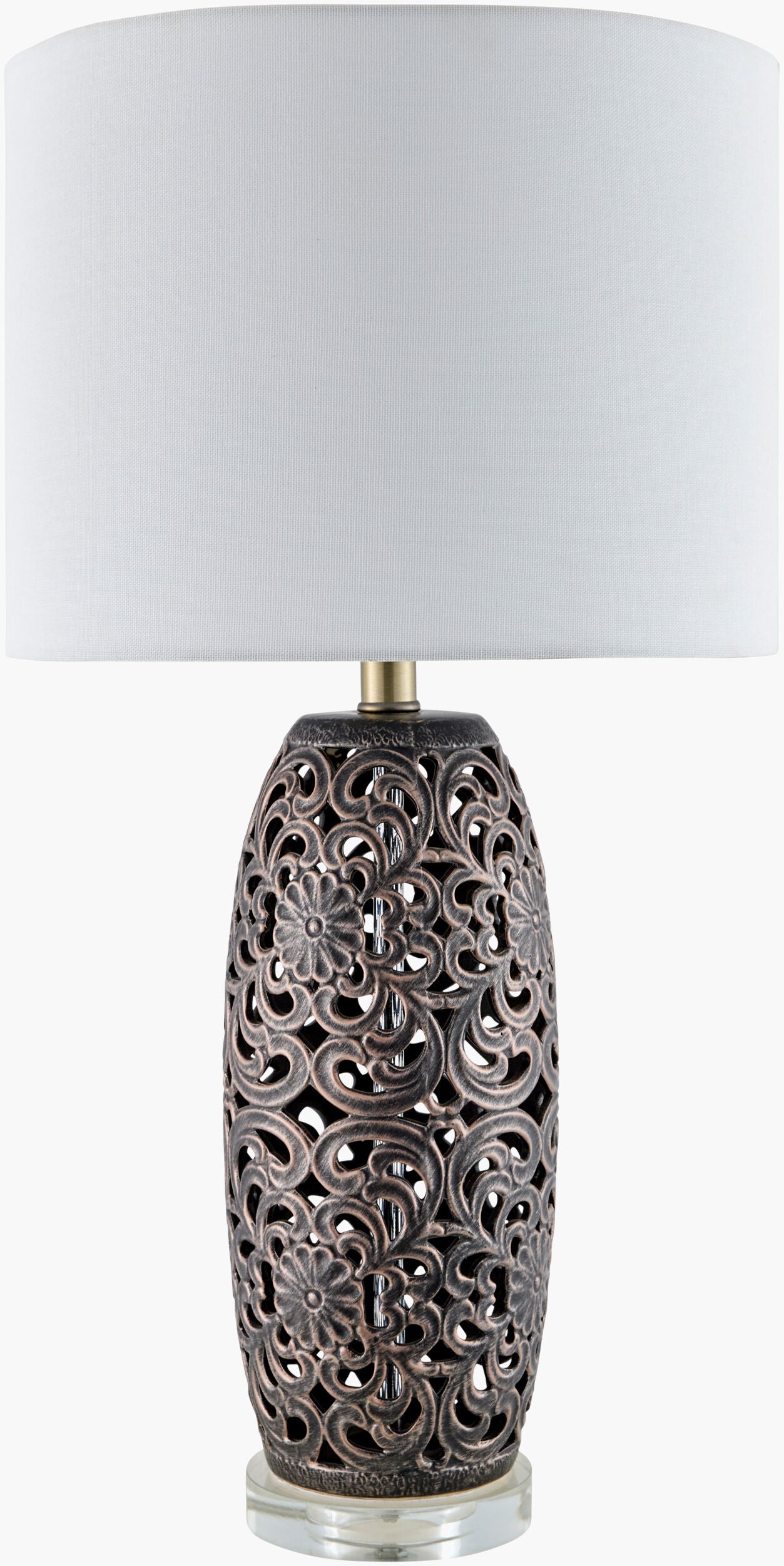 Dozza Accent Table Lamp — Gray