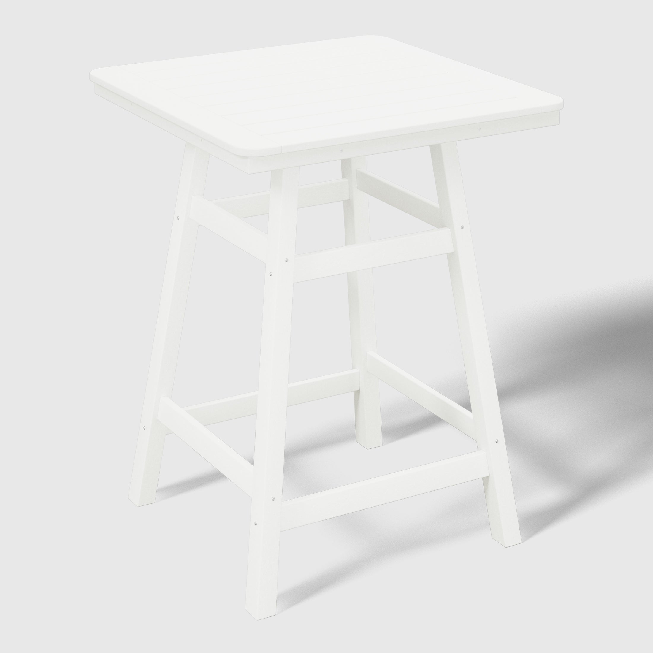 Stockholm All-Weather Outdoor Square Counter Table (31" Top) White Seahawk Designs Patio Bar Tables