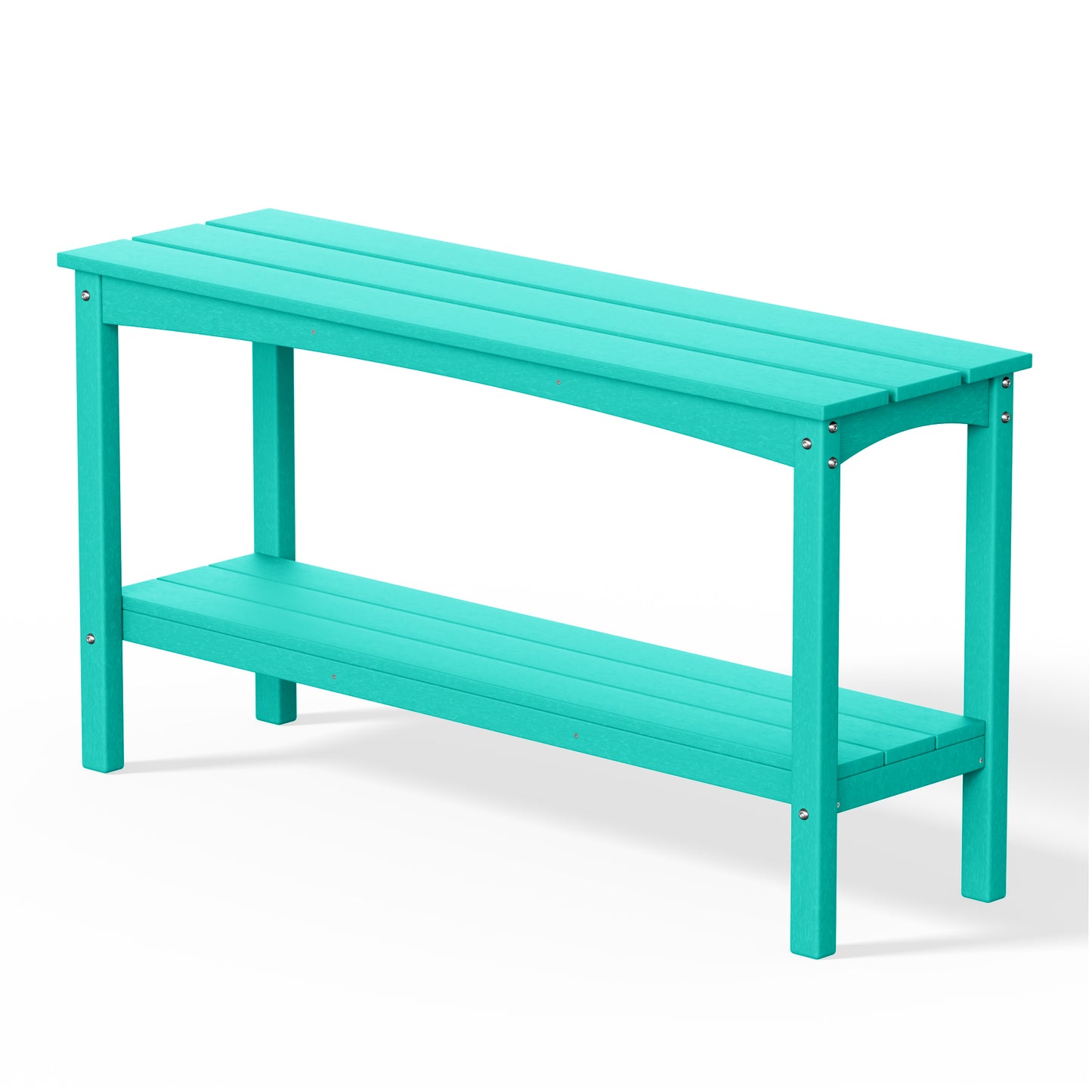 Tuscany All-Weather Outdoor Two Shelf Patio Bar Console Table (55" Wide) Seahawk Designs Outdoor Console Tables
