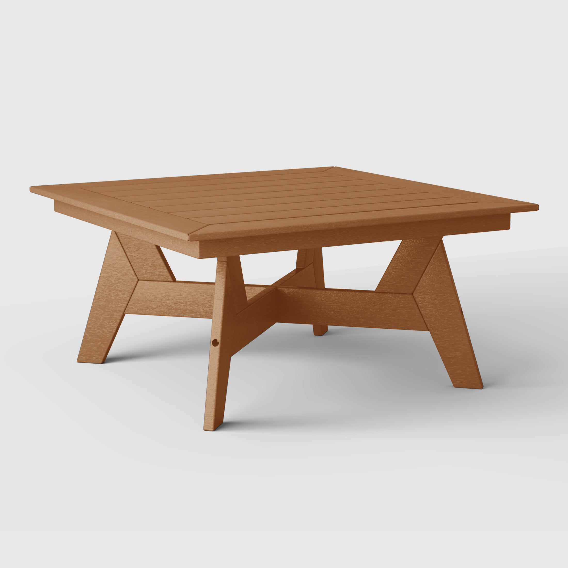 Scottsdale All-Weather Outdoor Square Coffee Table (37" Top) Teak Seahawk Designs Patio Coffee Tables